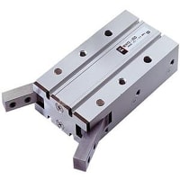 El agarrador angular doble del aire 2-Finger, 25m m agujerea, M5x0.8, serie del Mh