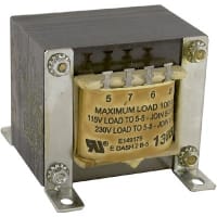 Transformador, aislamiento, 230/460V, 50/60HZ, 100VA, sec115/230