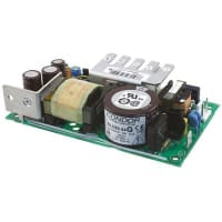 Fuente de alimentación, AC-DC, 24V, 2.7A, 90-264V adentro, marco abierto, montaje del panel, 65W, serie GLC65