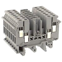 Bloque de terminales 0.2 2.5 a sq.mm. 6.3 milímetros 400 V 16 a las series grises del ST del AWG de 24-10