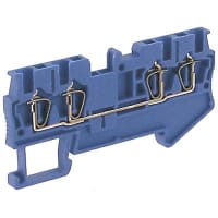 Bloque de terminales 28 AWG/kcmil (mínimo) (PA del azul 1 de la sección representativa del conductor 2 )
