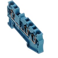 Las conec llaman la alimentación del carril del estruendo del negro a través de la jaula del resorte 3 28-10 serie azul del ST del AWG 6.2 milímetro W