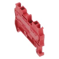 Bloque de terminales, 2 posición, Feed-Through, 12-18 AWG, 800V, 20A, rojo, serie del ST