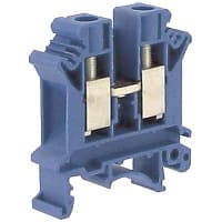 Bloque de terminales 10 del IEC de Reino Unido N de la abrazadera azul del tornillo - 24-6 serie del AWG Reino Unido
