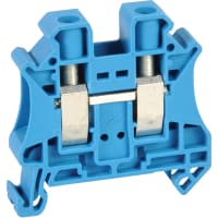 Las conec llaman el tornillo 20-6AWG de FeedThru del carril del estruendo 2 del negro serie azul de 65ANom 600VNom UT