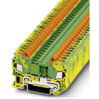 Conductor 20-14AWG QUICKON-QT Series del ground 2 de QTC2.5-PE Terminal Block DIN Rail