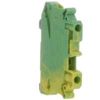 Alimentación del conectador del bloque de terminales a través del tornillo 2 26-10AWG 6.2m m Grn-Amarillos W 50A 600V