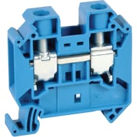 Las conec llaman la alimentación del negro a través del tornillo 2 16-4 azul del AWG serie de 12.2 milímetros W UT