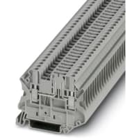 Terminal Block Connector, Universal, Screw, 2.26-12 AWG, Gray, 5.2 milímetros W, 20 A, 400 V