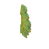 Las conec llaman el carril del estruendo del negro molido Empujar-En conec 26-12AWG 5.2m m Verde-Amarillos W