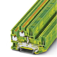 Empuje hacia adentro el bloque de terminales modular de tierra de la tecnología 26-12 AWG
