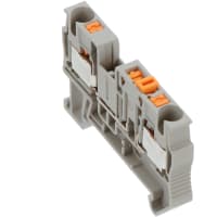 Las conec llaman la prueba de la desconexión del carril del estruendo del negro Empujan-InConn 24-10AWG el gris 6.2m m W