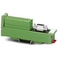 Montaje D-secundario poste masculino del carril del estruendo del módulo 9 de interfaz 125 V ac/dc 2.5A 117m m