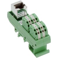 Serie del TABLERO del CABLEADO del tornillo 24-16 48VAC/VDC 51mmLx25mmWx91mmH de las conec InterfaceModule