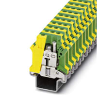 Conecte a tierra el solo nivel de Trm del negro 16 USLKG N de la serie 76A del tornillo del término del amarillo modular del verde