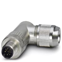 Contactos IP67 del varón del tamaño del enchufe 19m m de las conec del montaje del cable de la serie 8 poste RightAngle de SACC