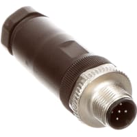 El varón del enchufe del conectador del montaje M12 del cable entra en contacto con la posición de 5