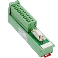 Hembra D-secundaria 9 poste 125 V ac/dc 2.5A 117m m del montaje del carril del estruendo del módulo de interfaz