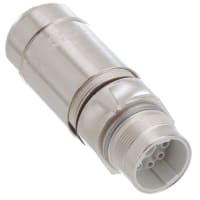 M23 enchufe circular, N cifrada, posición de 8, encrespadura, 30A, IP67, serie de SF
