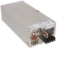 Fuente de alimentación, AC-DC, 24V, 65A, 85-265V adentro, incluido, panel Mnt, PFC, serie HWS300-1500