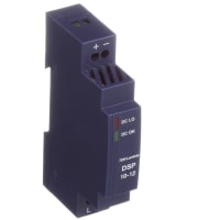 Fuente de alimentación, AC-DC, 12V, 0.83A, 90-264V adentro, incluido, montaje del carril del estruendo, PFC, serie de DSP