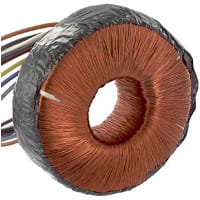 Transformador, energía, Toroidal, 1, Freq 50/60Hz, Pri 117/234VAC, Sec 15/30VAC