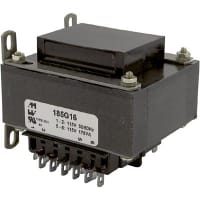 Transformador, energía, bobina, 1, Freq 50/60Hz, Pri 115/230VAC, Sec 8/16VAC, 5lbs.