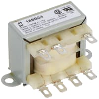Transformador, 6VA, chasis, Pri: 115/230VAC, Sec: Ser 24VCT, 0.25A, bobina dual