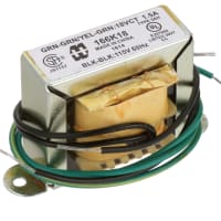 Transformador, rectificador de la baja tensión, chasis, Pri: 115VAC, Sec: 18VCT, Sec: 1.5A