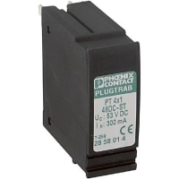 El supresor de oleada, para industrial equipa, 20kA, en la base, término del tornillo, AWG IP20,24-12
