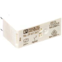 Relais; E-Mech; Energía; SPST; Cur-Rtg 16A; Ctrl-V 24VDC; Vol.-Rtg 250AC/DC; PWB Mnt; Perno 6