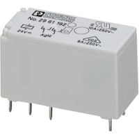 Relais; E-Mech; Energía; SPDT; Cur-Rtg 8A; Ctrl-V 60VDC; Vol.-Rtg 250AC/DC; PWB Mnt; Perno 8