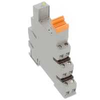 Bloque de terminales del PLC, 14m m, estruendo NS 35/7,5, 1 PDT, 24 VAC/VDC, PLC-BSC