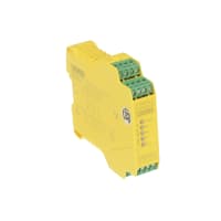 SafetyRelay; 22.5m m; ScrewTerm Pluggable. Blks; 1or2 NC/1NO o 1NC/1NO; 24VDC
