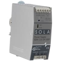 Fuente de alimentación, AC-DC, 24V, 2.5A, serie de 85-132/176-264V, incluido, de SDN