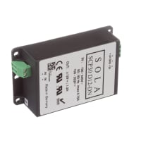 Fuente de alimentación de AC-DC, 12V@1.2A, 85-264V, encapsulado, carril del estruendo, serie de SCP