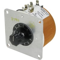 Transformador variable, 0-120V 5A Io, 0.60kVA, 120V VI, 50/60Hz, CW/CCW, serie de 500