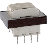 Transformador, energía, bobina de los Config, 1, Freq 50/60Hz, Pri 115VAC, Sec 8/16VAC, PWB