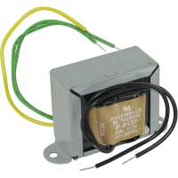 Transformador, energía, bobina, 1, Freq 50/60Hz, Pri 117VAC, Sec 12.6 (CT) VAC, UL