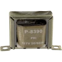 Transformador, energía, bobina, 1, Freq 50/60Hz, Pri 117VAC, Sec 12VAC, Sec 0.15A