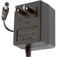 Fuente de alimentación, AC-DC, 6V, 0.1A, 120V adentro, incluido, enchufe de pared, externo, 0.6W, serie del STA