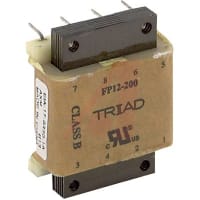 Transformador, energía, Toroidal, 1, Freq 50/60Hz, Pri 115/230VAC, Sec 10/20VAC