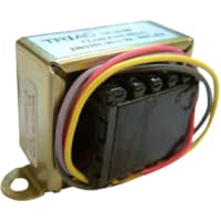 Transformador, energía, bobina, 1, Freq 50/60Hz, Pri 115/230VAC, Sec 18/36VAC, UL