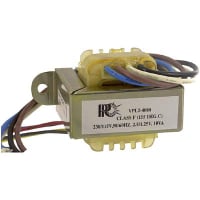 Transformador, energía, bobina, 1, Freq 50/60Hz, Pri 115/230VAC, Sec 1.25/2.5VAC