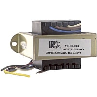 Transformador, energía, bobina, 1, Freq 50/60Hz, Pri 115/230VAC, Sec 5/10VAC, UL