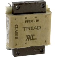 Transformador, energía, Toroidal, 1, Freq 50/60Hz, Pri 115/230VAC, Sec 115/230VAC