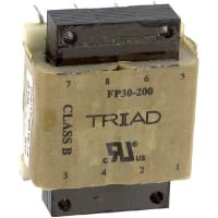 Transformador, energía, Toroidal, 1, Freq 50/60Hz, Pri 115/230VAC, Sec 15/30VAC