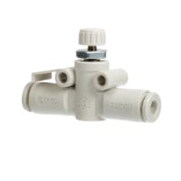 El control de la velocidad, en línea, 4m m tubería, Uno-Toca, estrió la tuerca de fijación