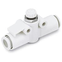 Apresure el control, en línea, 6m m tubería, Uno-Toque, estrió la tuerca de fijación