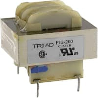 Transformador, Clase 2, Montaje en PC, 12VA , Pri simple, 24VCT a 0.5A, 12V a 1A